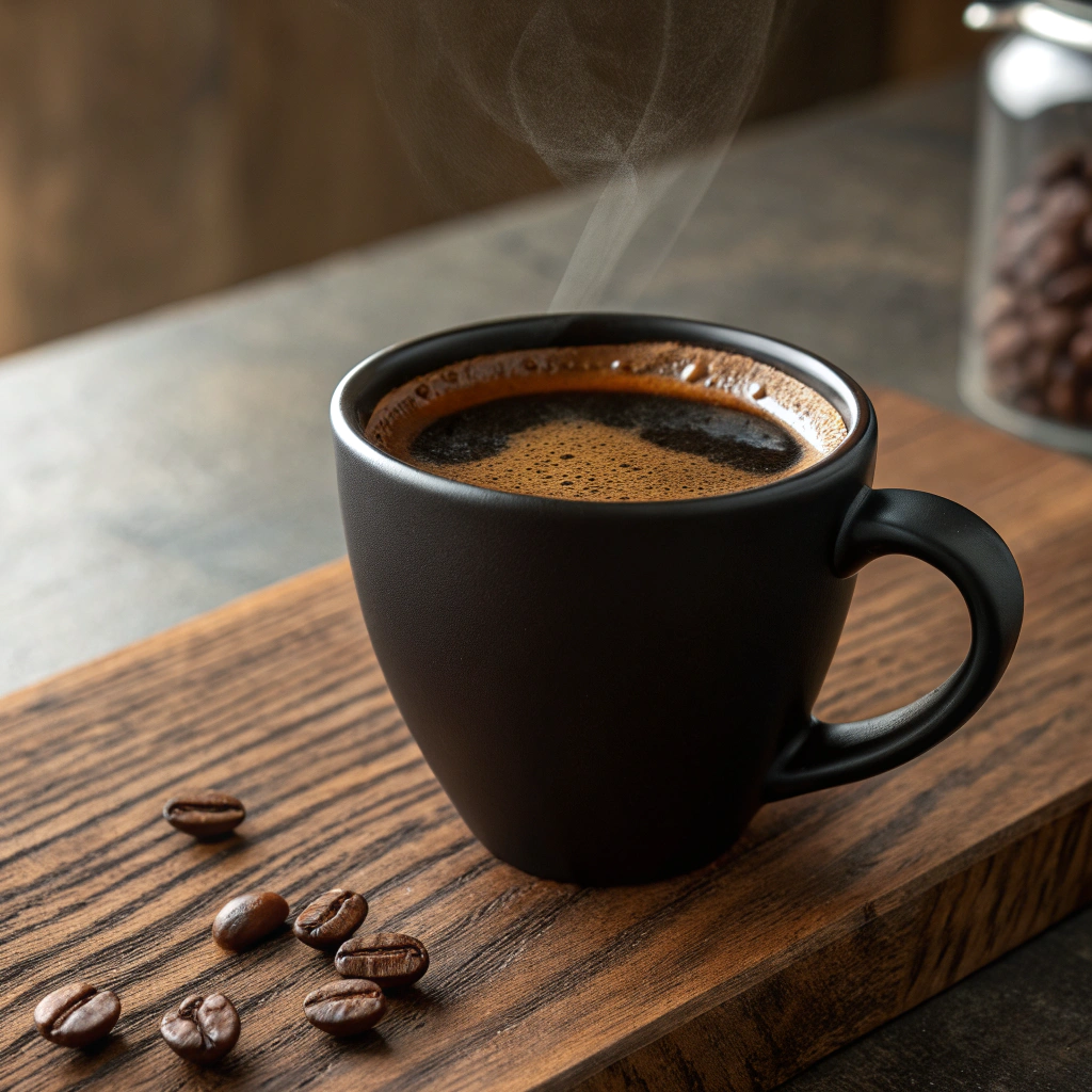 The ritual of the pour, reflecting modernity in every detail